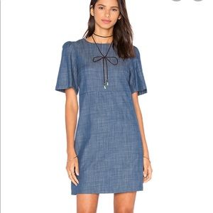 WAYF chambray mini dress Large